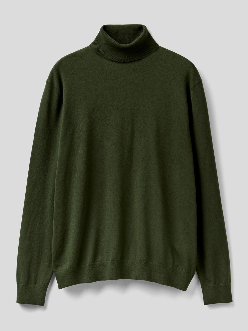 Stretch cotton blend turtleneck sweater image number 1
