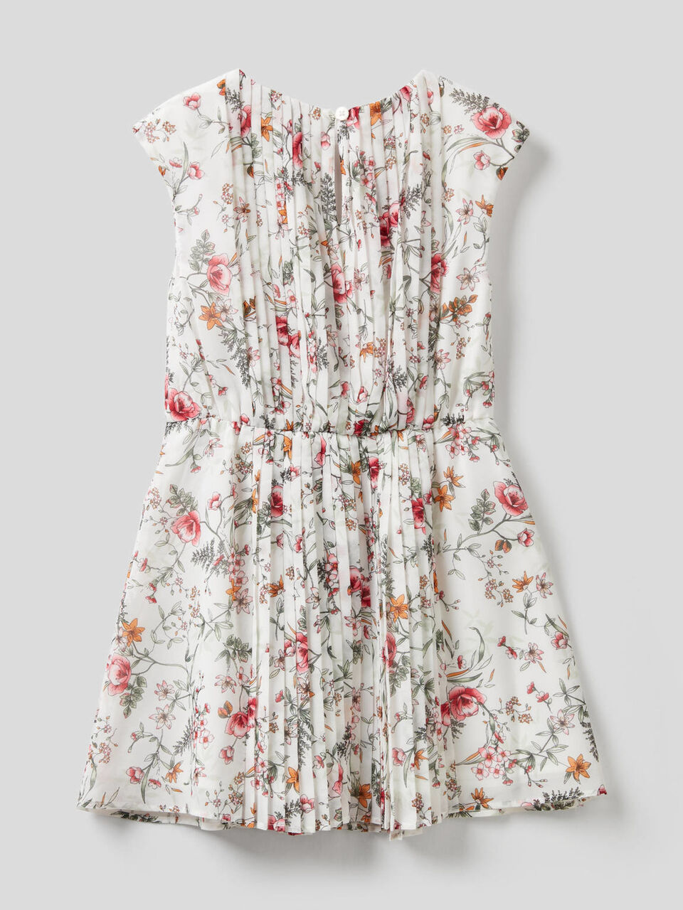 Sleeveless dress with floral print image number 2