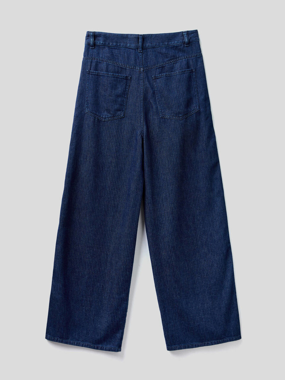 Loose fit herringbone jean trousers image number 2