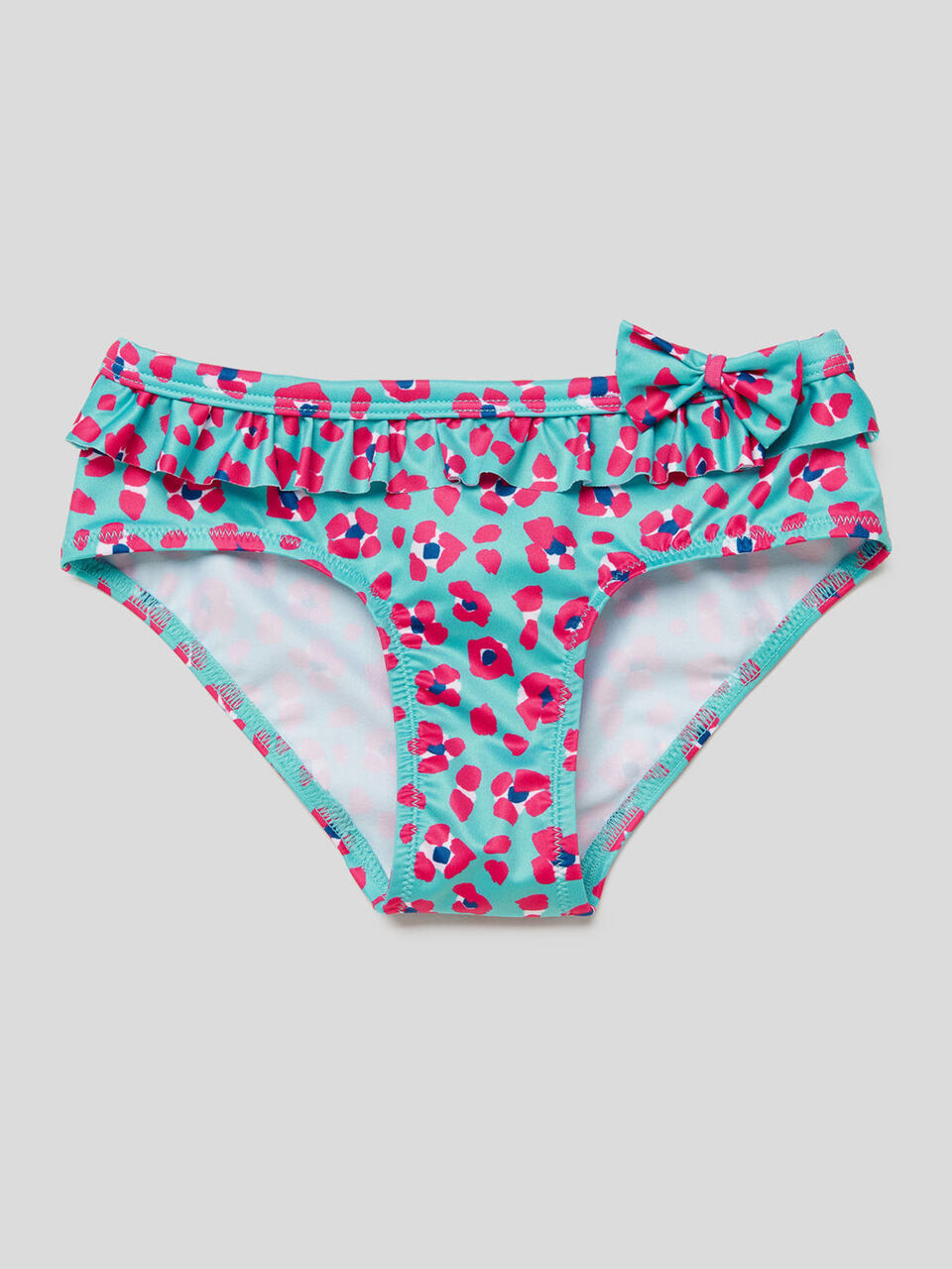 Floral bikini swim bottoms image number 1