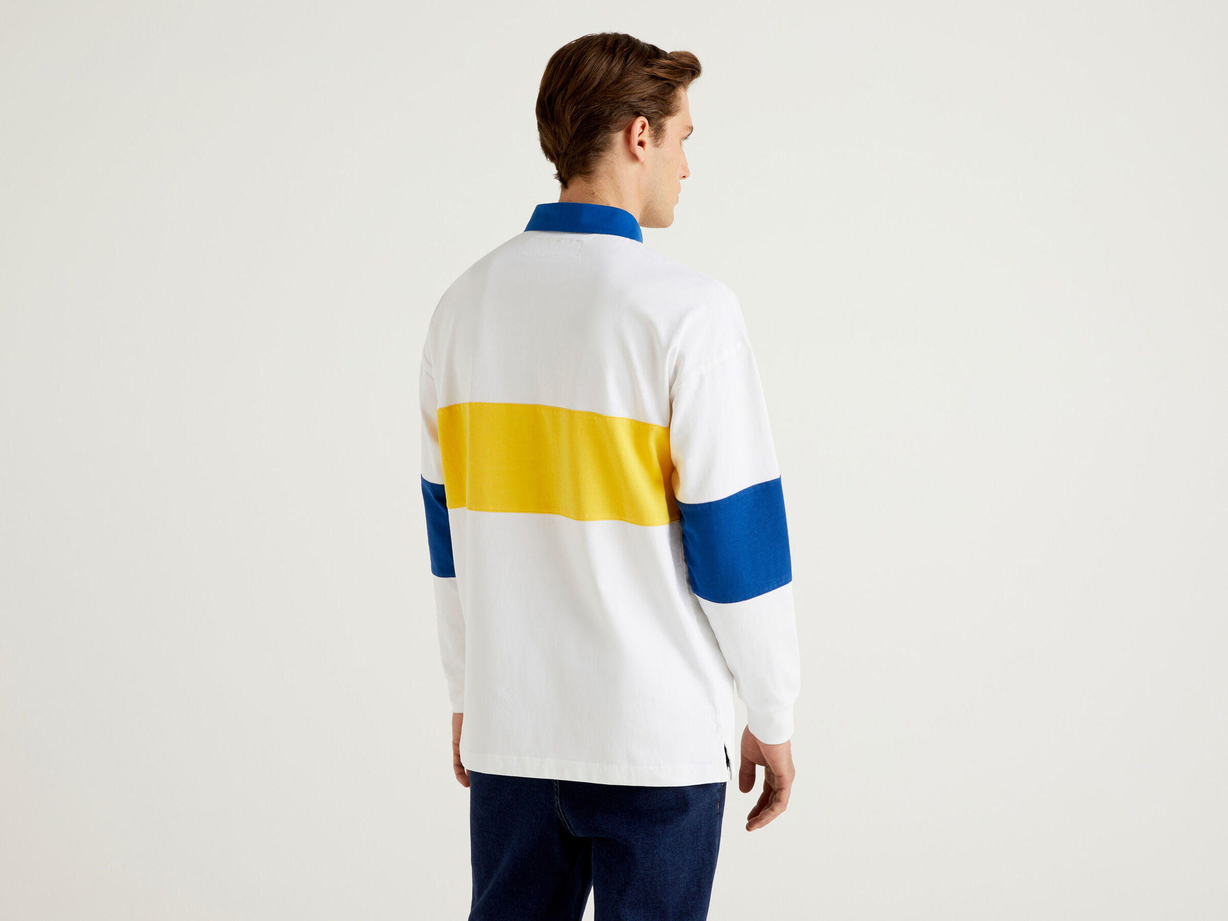 Rugby polo in organic cotton image number 3
