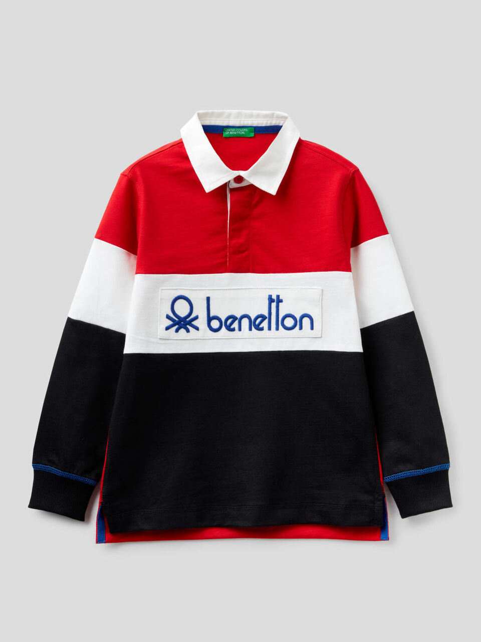 Rugby polo in 100% cotton image number 1