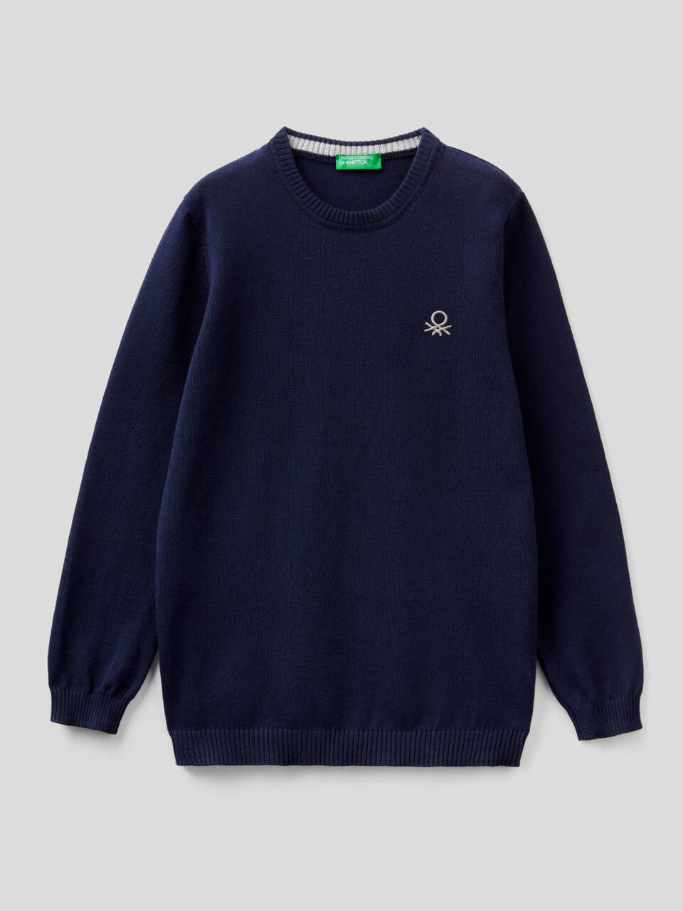 Pure cotton sweater with logo image number 1
