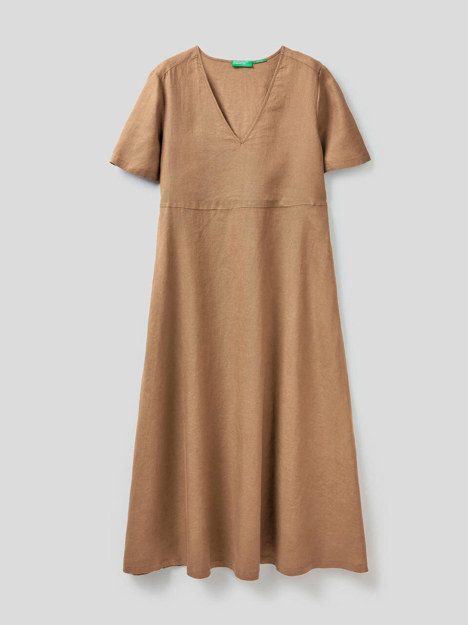 Long 100% linen dress image number 1