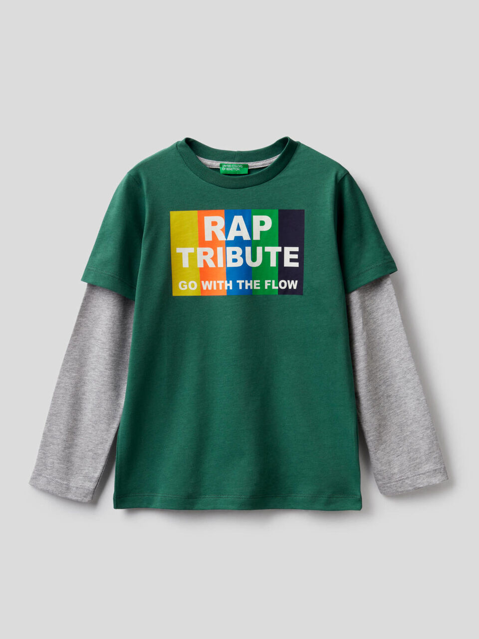 T-shirt with double sleeve image number 1