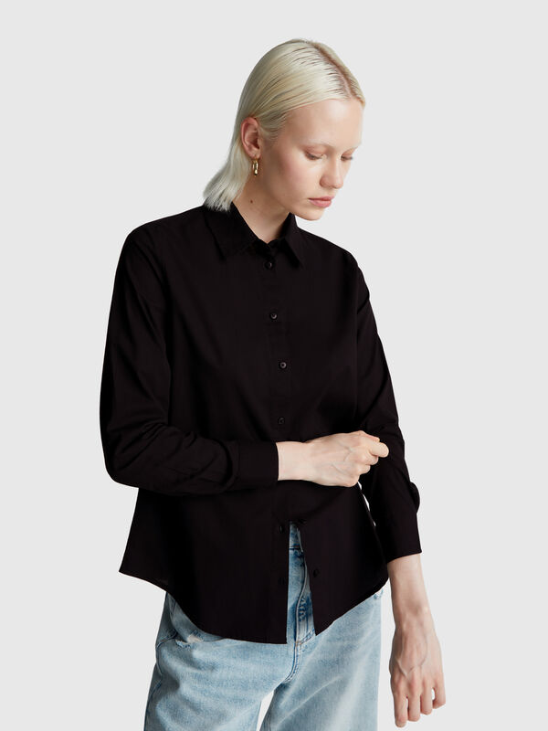 Regular fit shirt in lightweight cotton Women