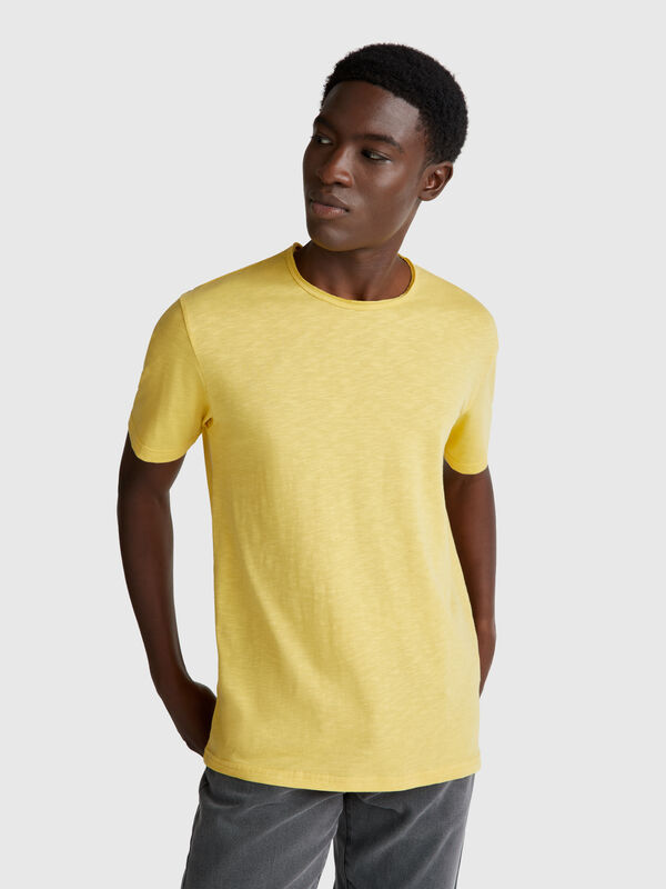 Slub cotton t-shirt Men