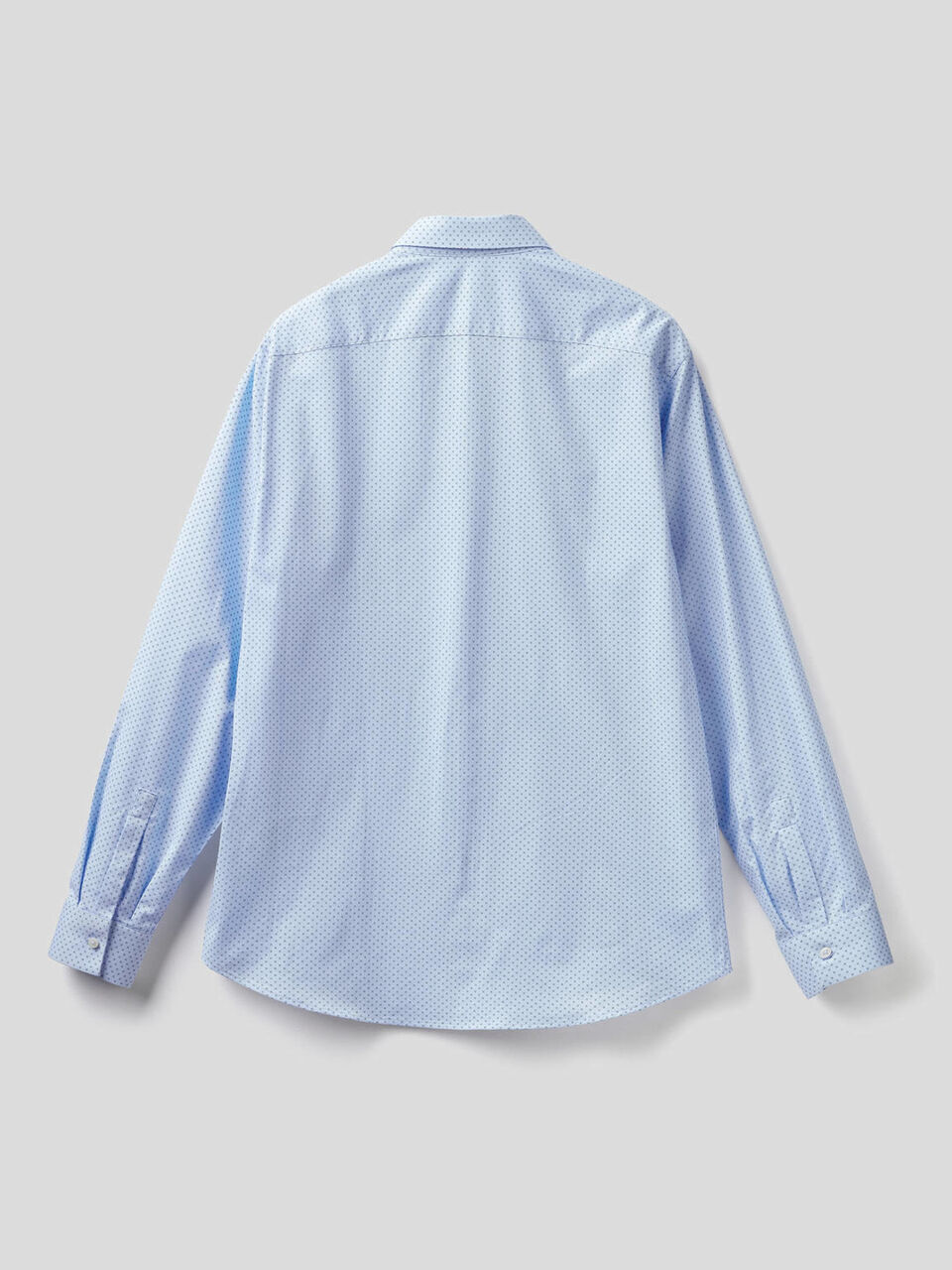 Slim fit shirt in print cotton image number 2