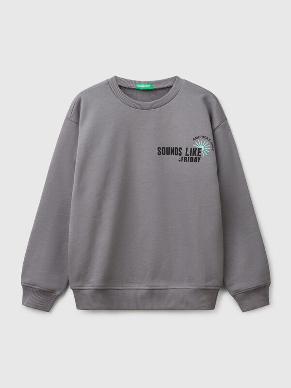 100% cotton sweatshirt with print Junior Boy
