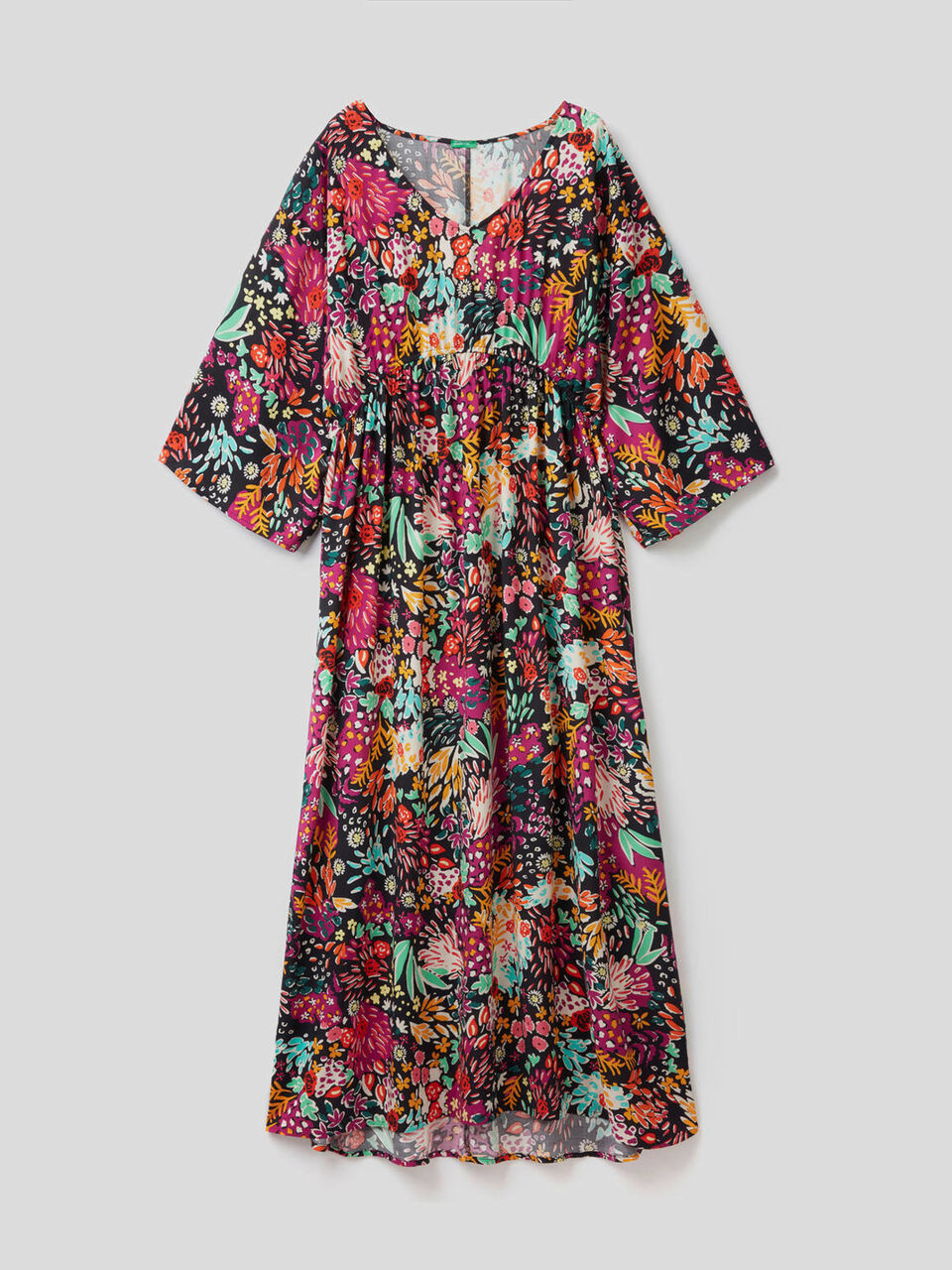 Floral print maxi dress image number 1
