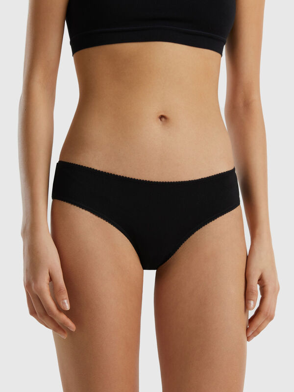 Basic underwear in stretch organic cotton Women