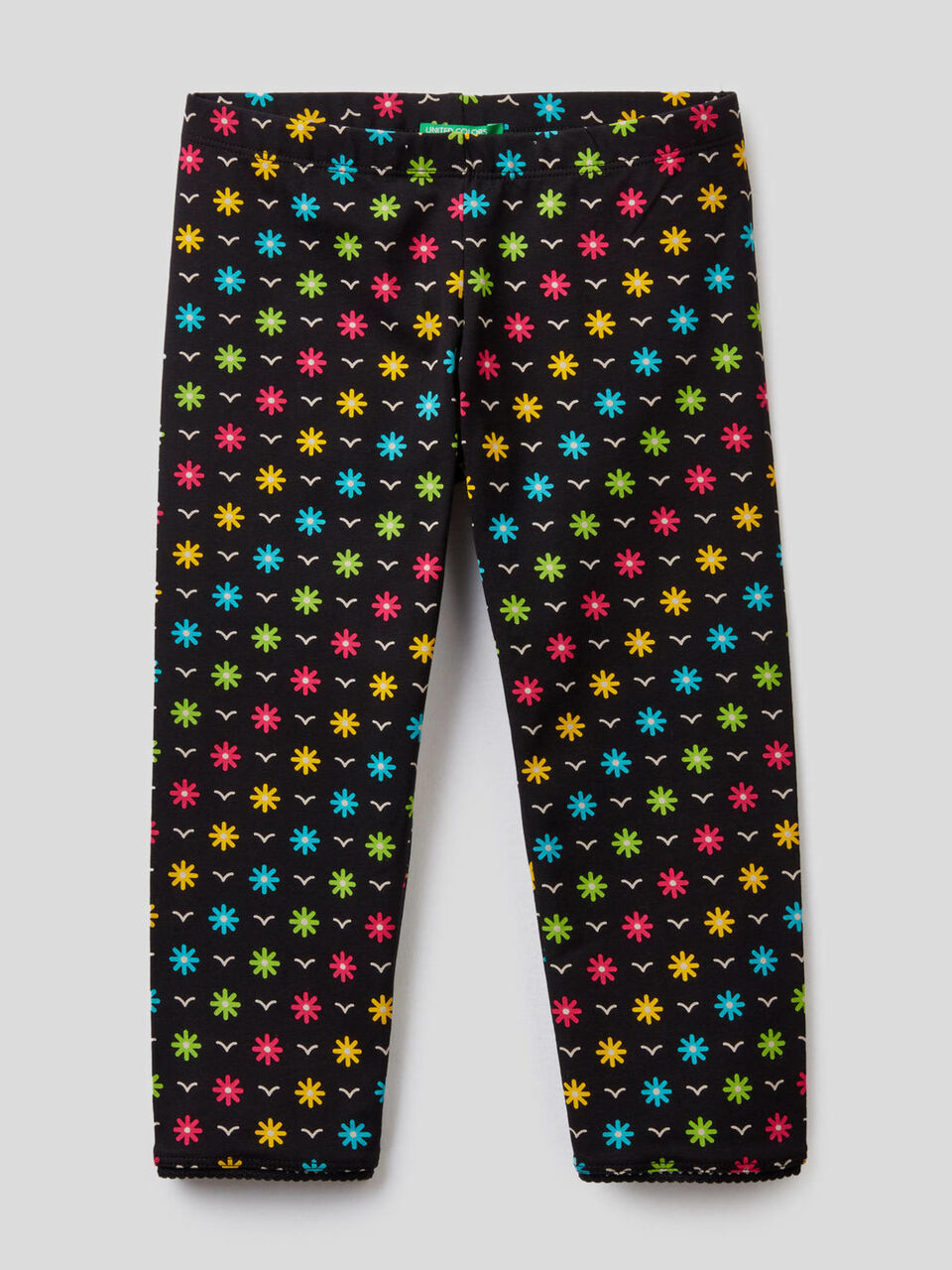 3/4 leggings in stretch cotton image number 1