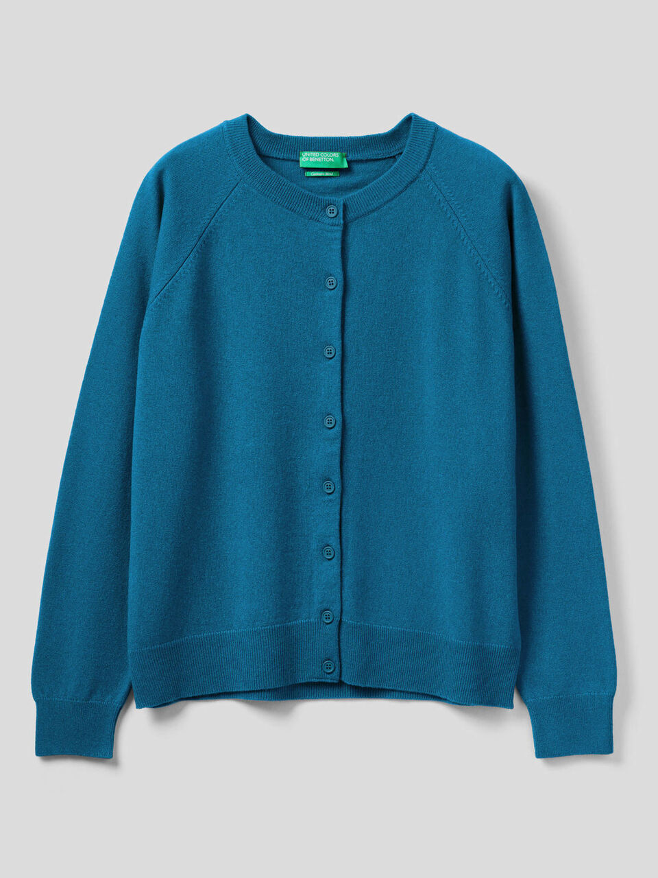 Crew neck in cashmere and wool blend image number 1