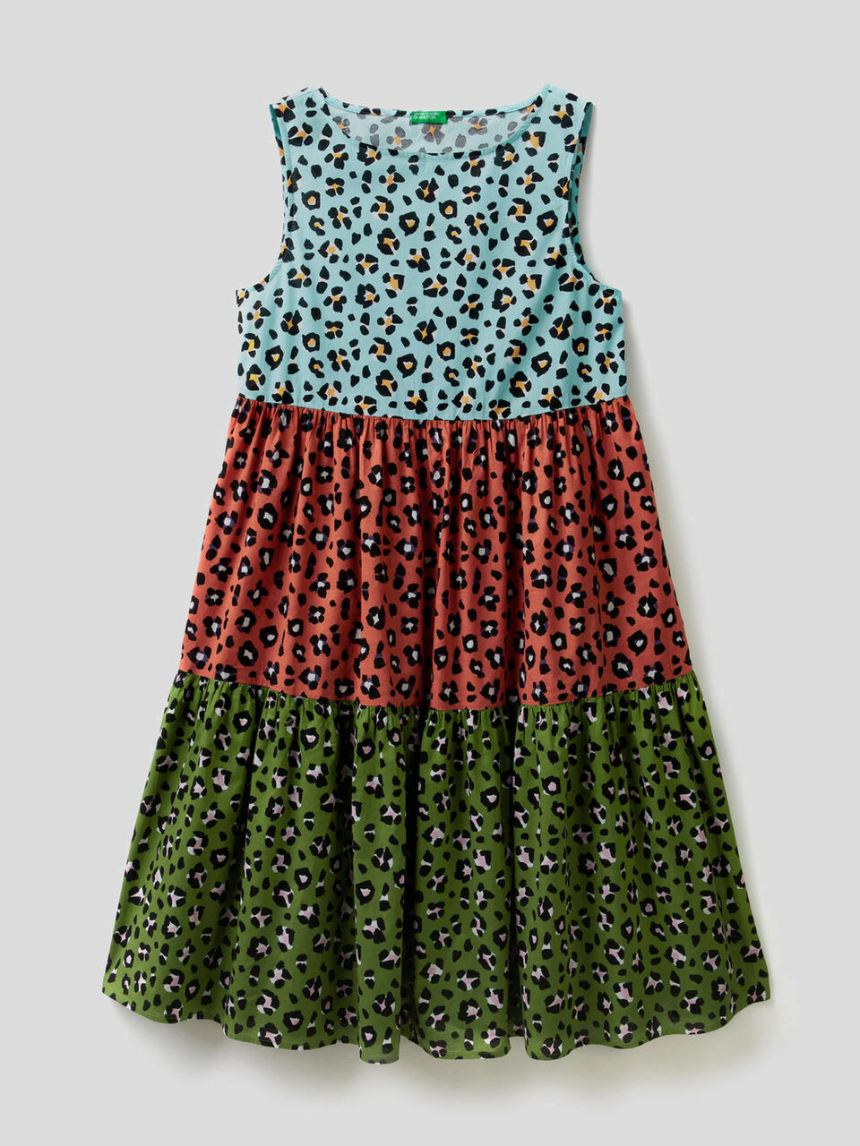 Multicolor animal print dress image number 1