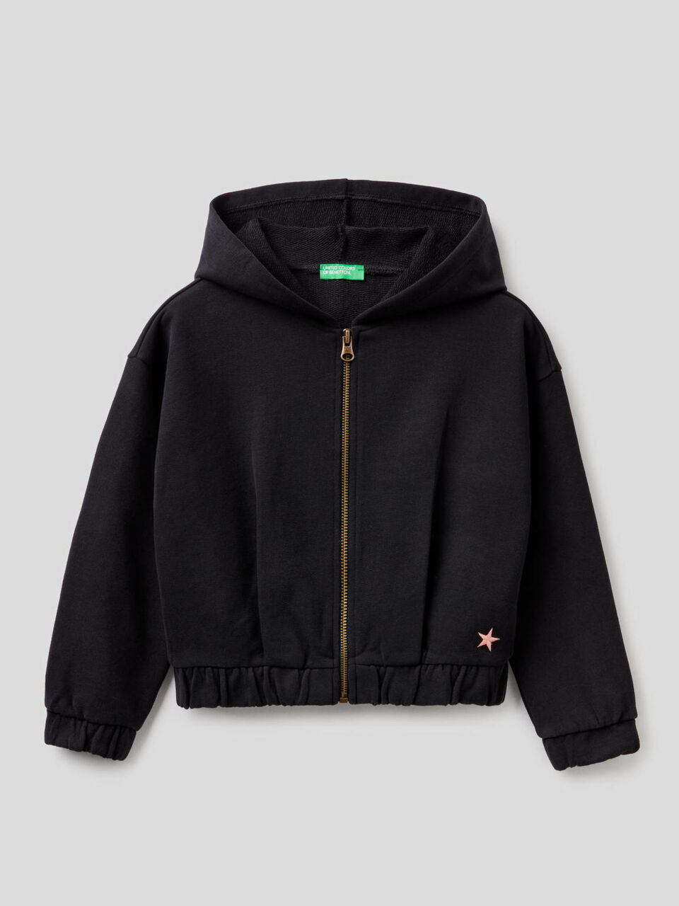 Cropped sweatshirt with studs image number 1