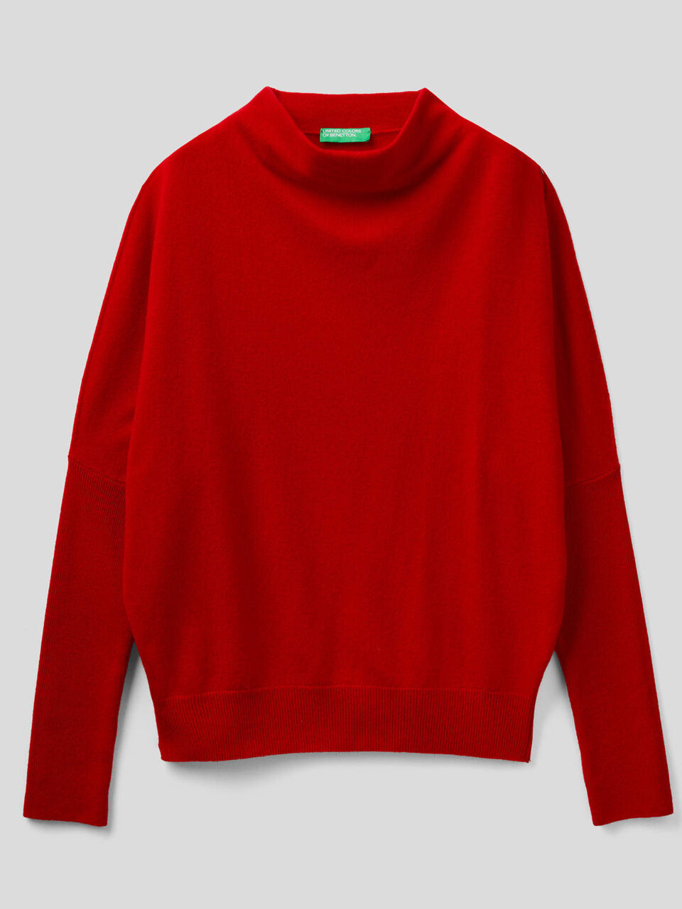 Turtleneck with ribbed sleeves image number 1