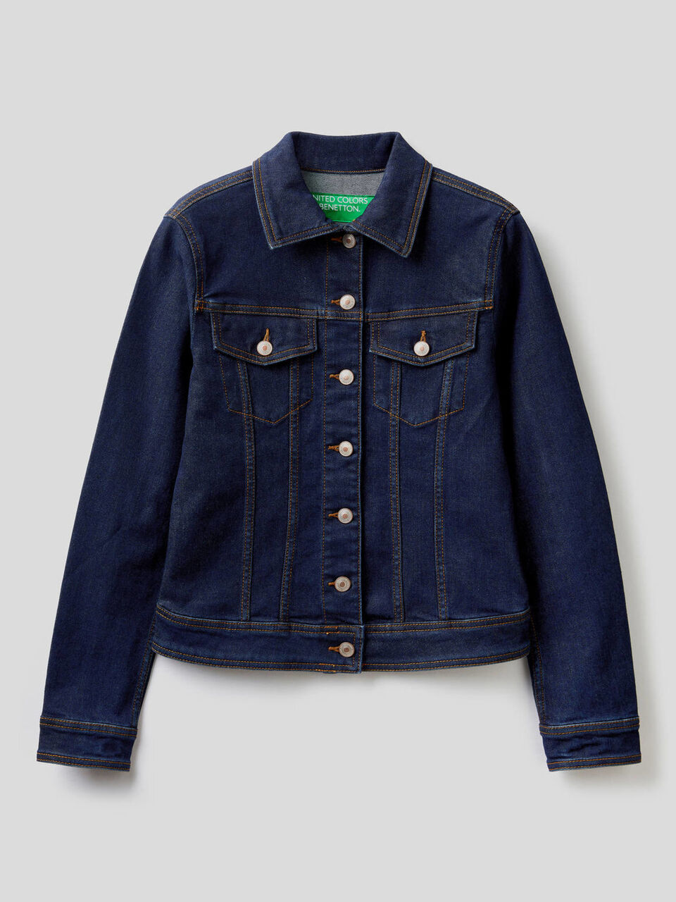 Waisted denim jacket image number 1