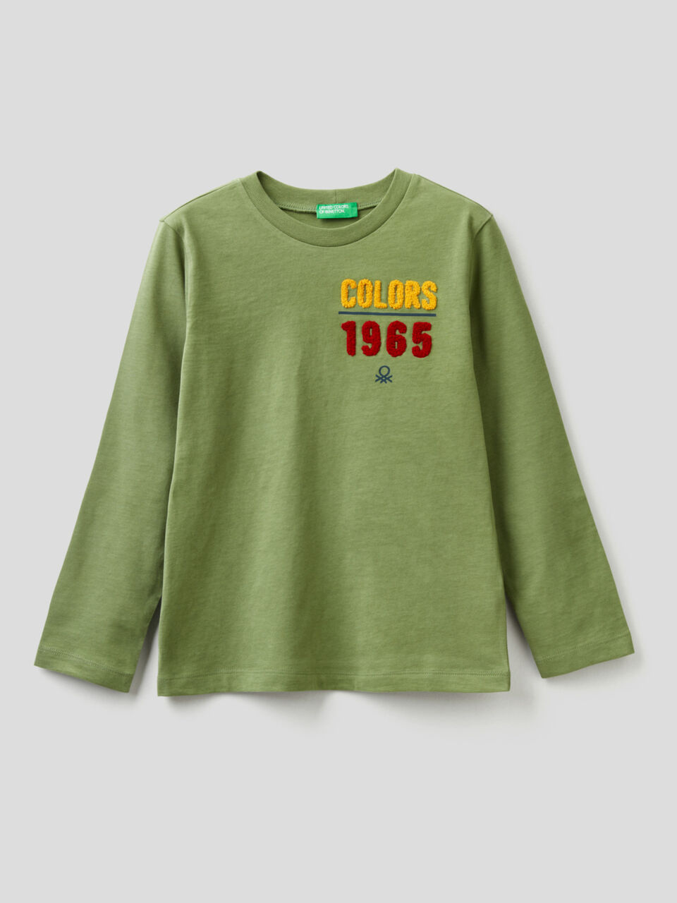 Long sleeve 100% organic cotton t-shirt image number 1
