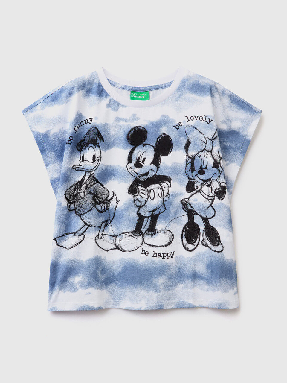 Tie-dye t-shirt with Disney print