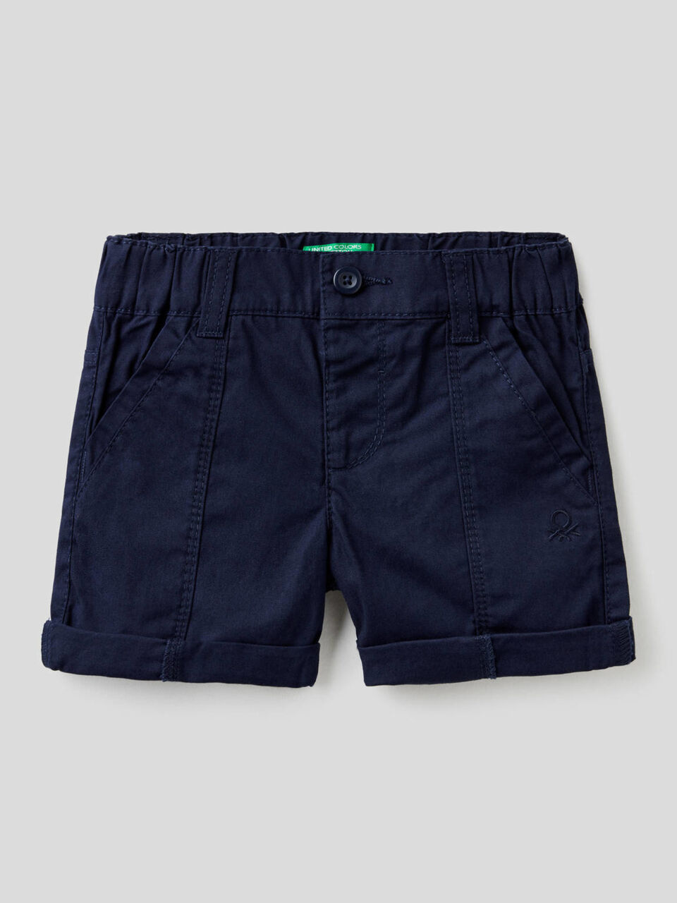 Bermudas in pure cotton canvas image number 1