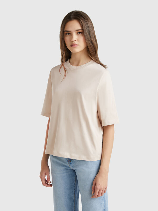 100% cotton boxy fit t-shirt Women