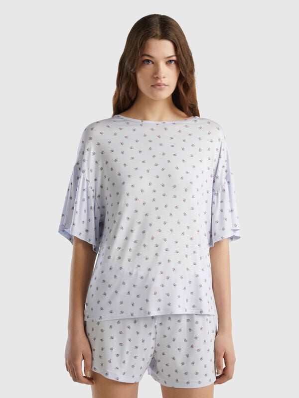 Floral t-shirt in sustainable viscose Women