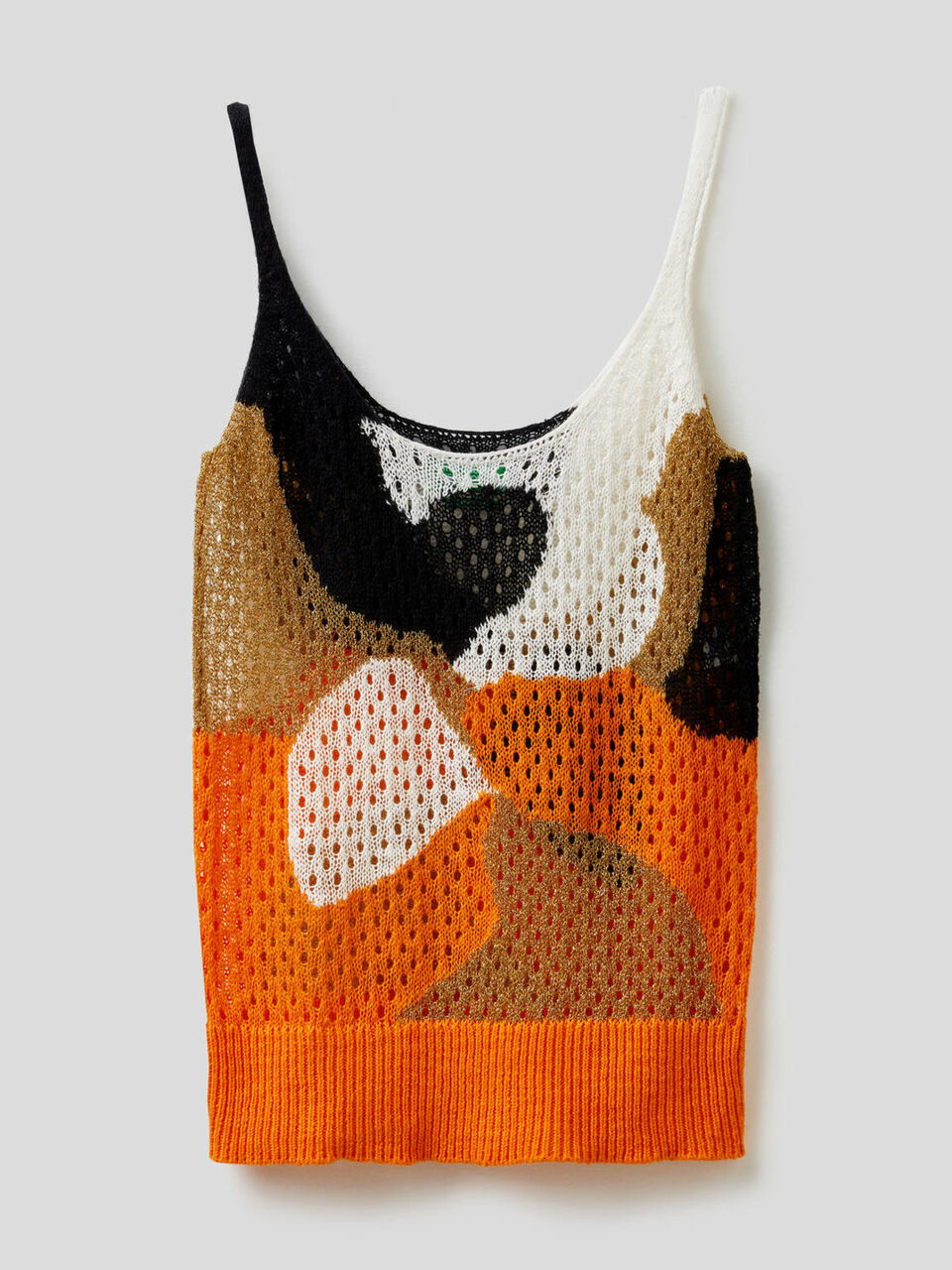 Perforated multicolor tank top image number 1