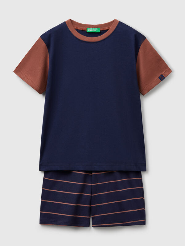Short pyjamas in pure cotton Junior Boy