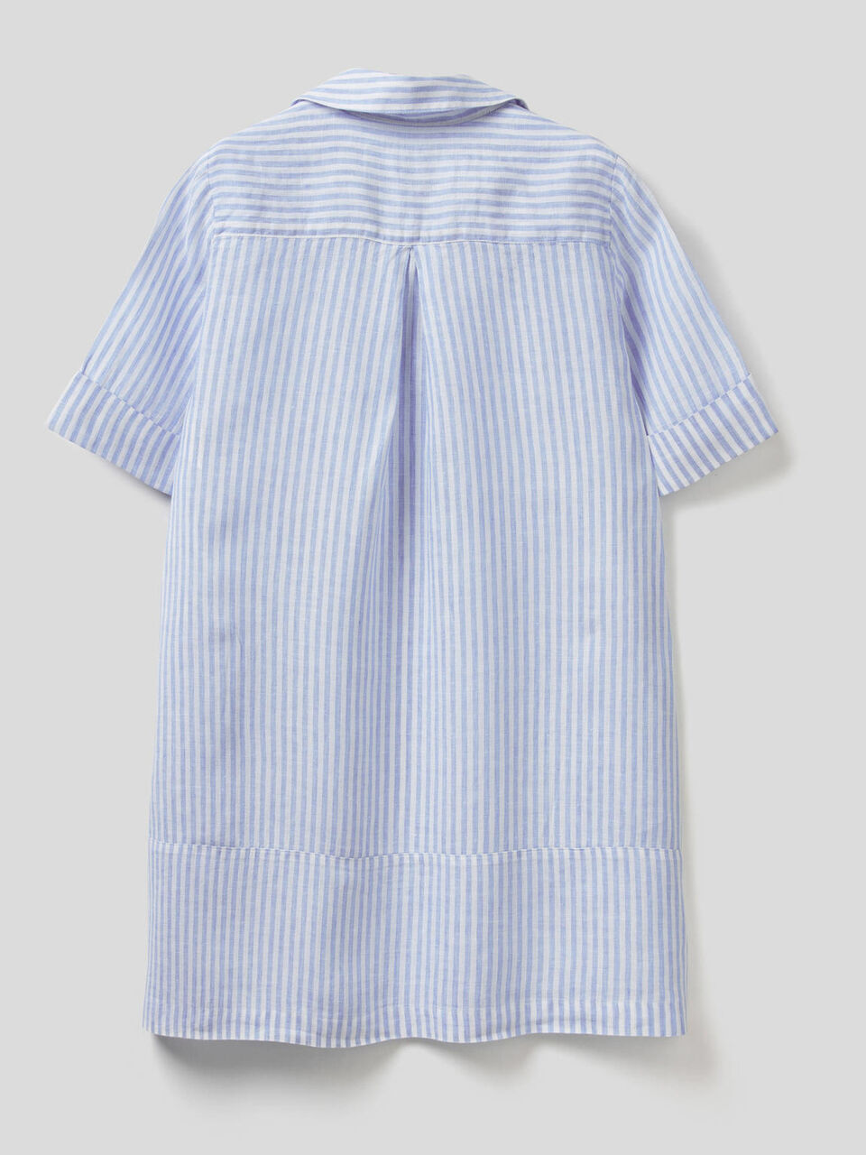 Short dress in 100% linen image number null