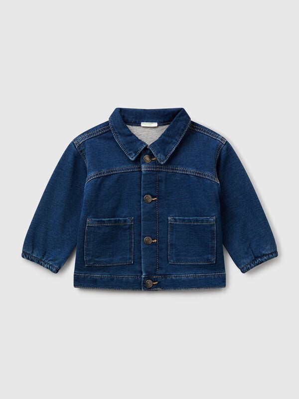 Denim effect fleece jacket New Born (0-18 months)