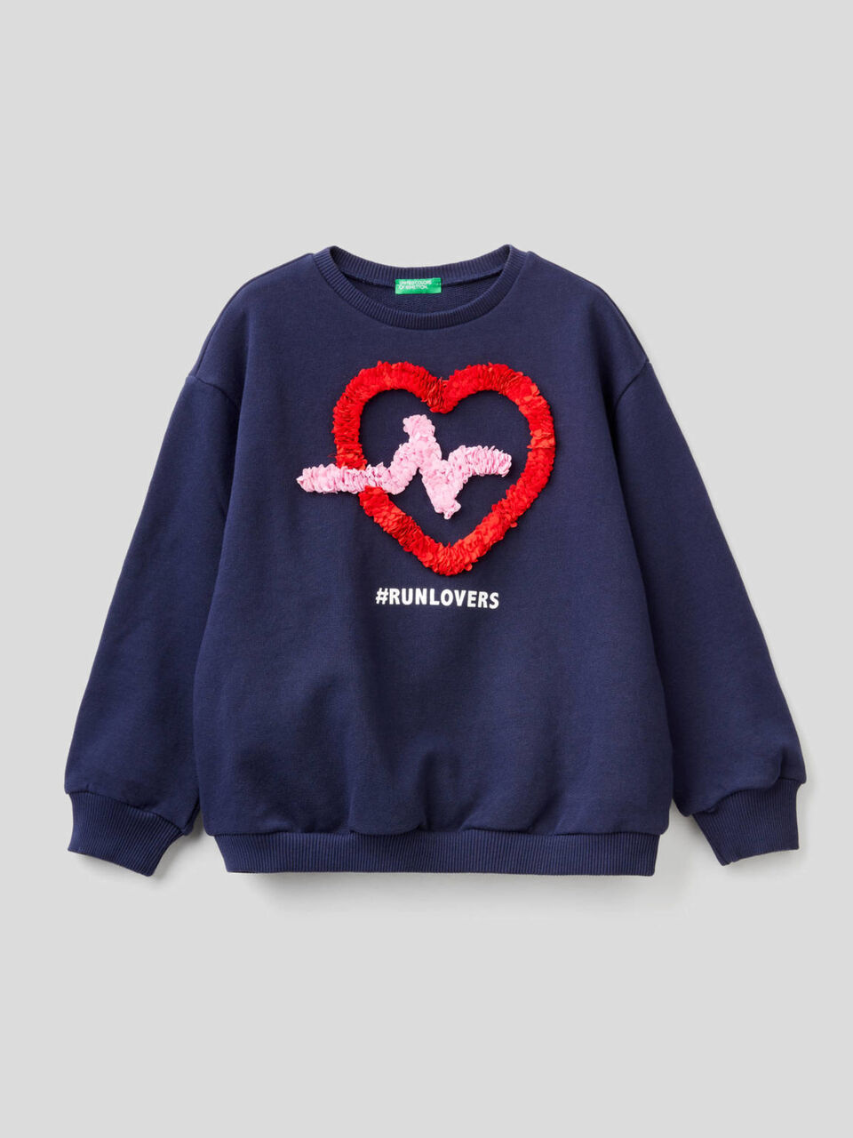Sweatshirt in 100% cotton with applique image number 1