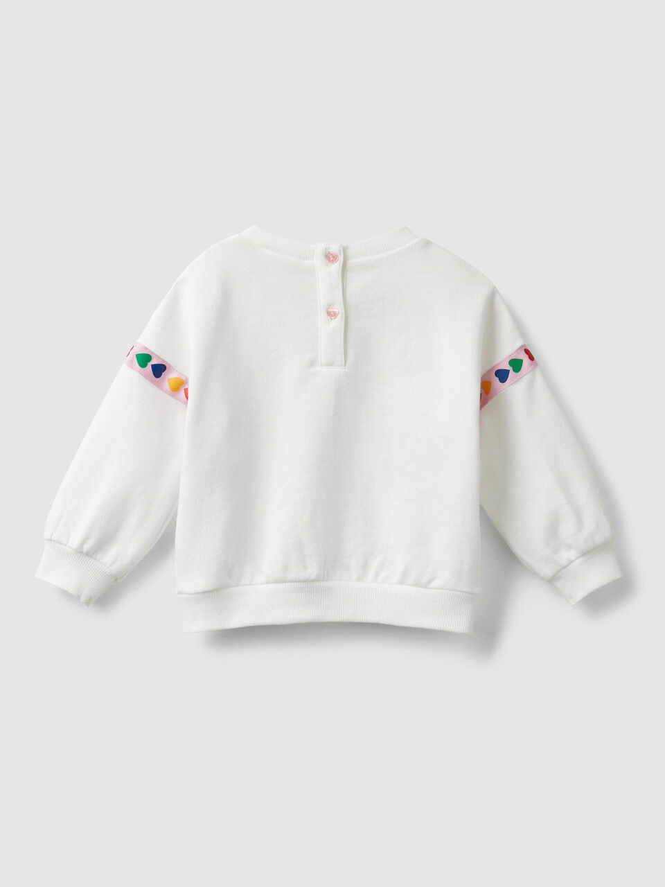 Sweatshirt with print and hearts image number 2