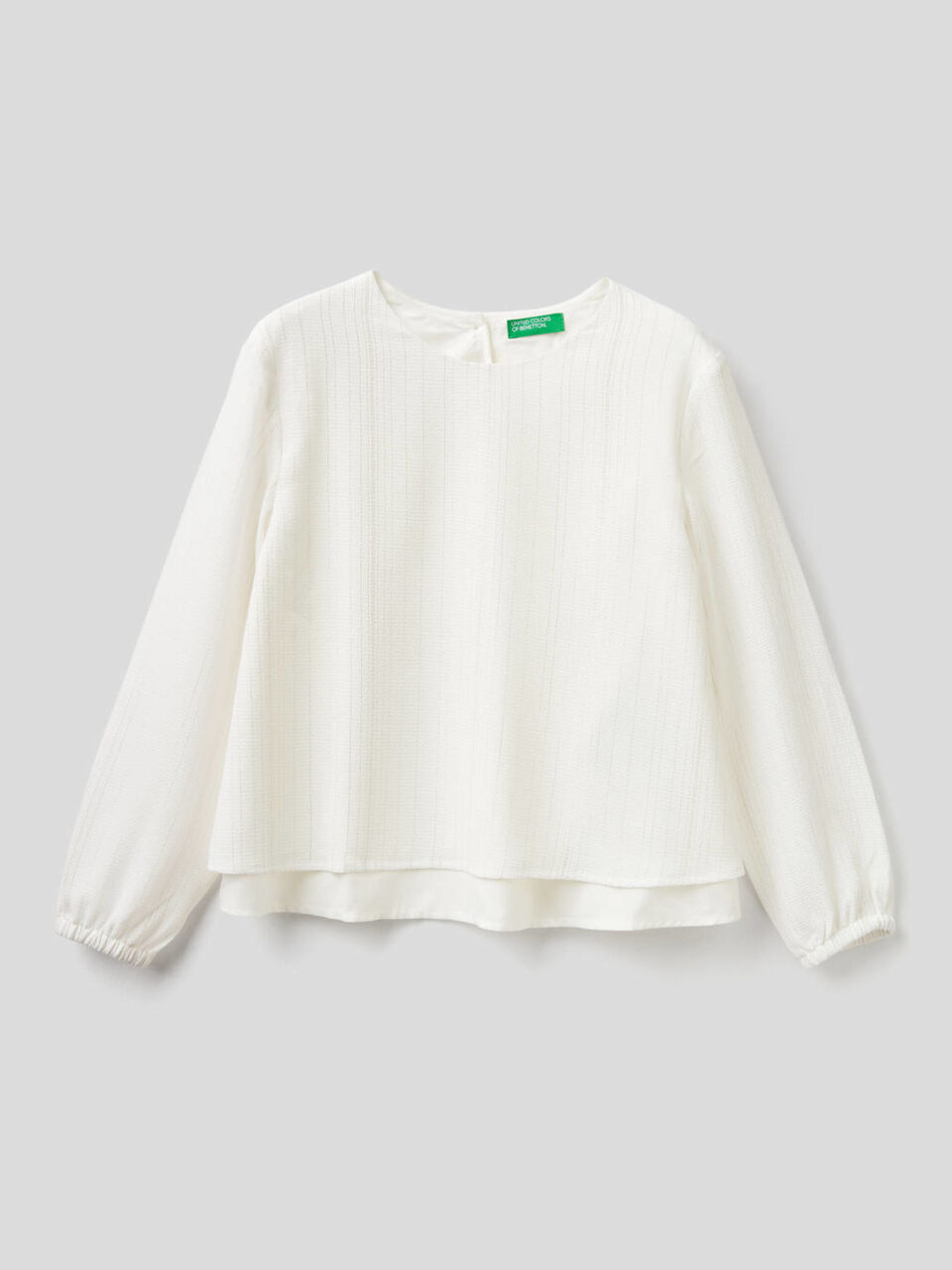 Double layer crepe blouse image number 1