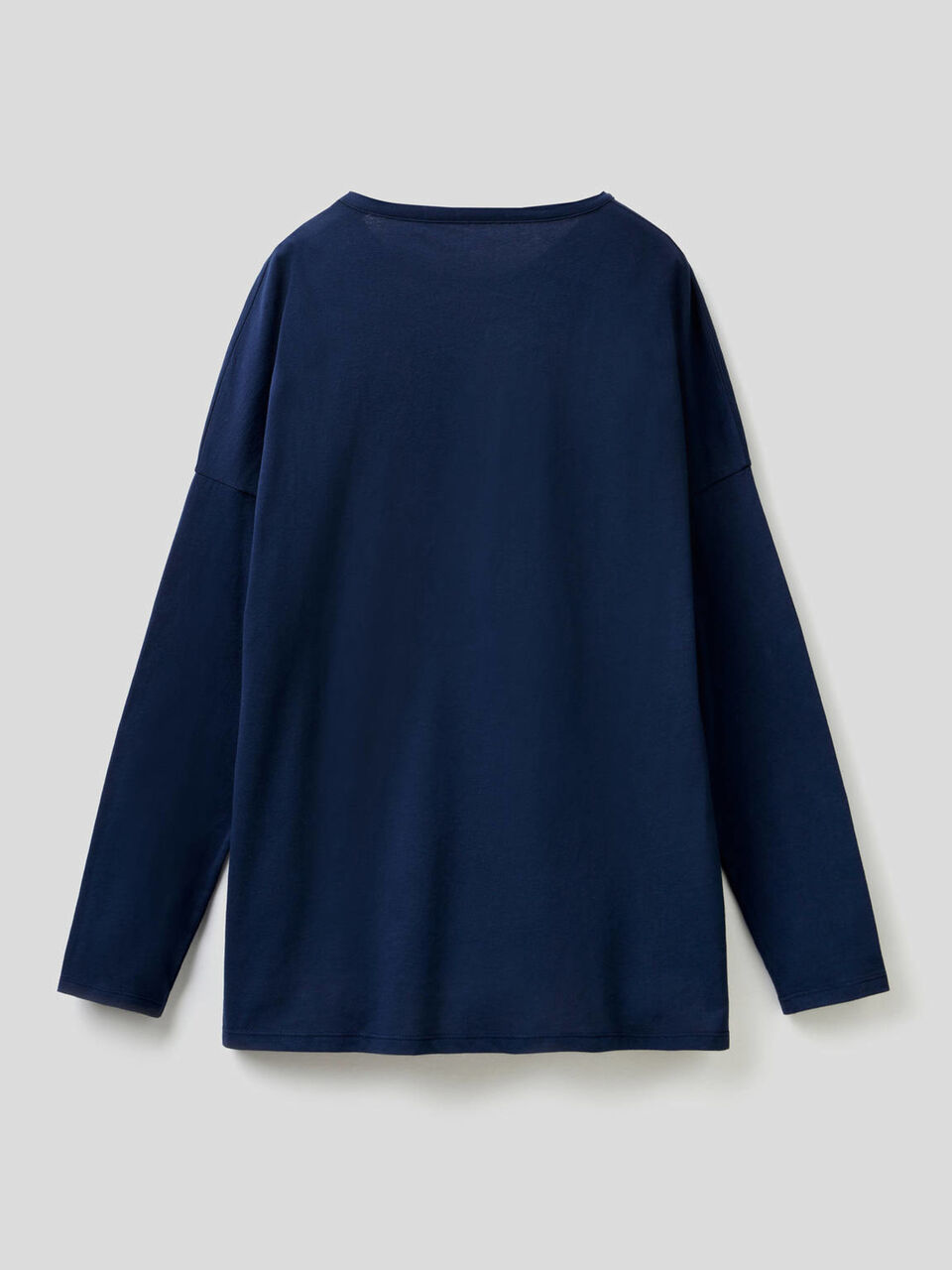 Sweater in warm cotton with print image number 2