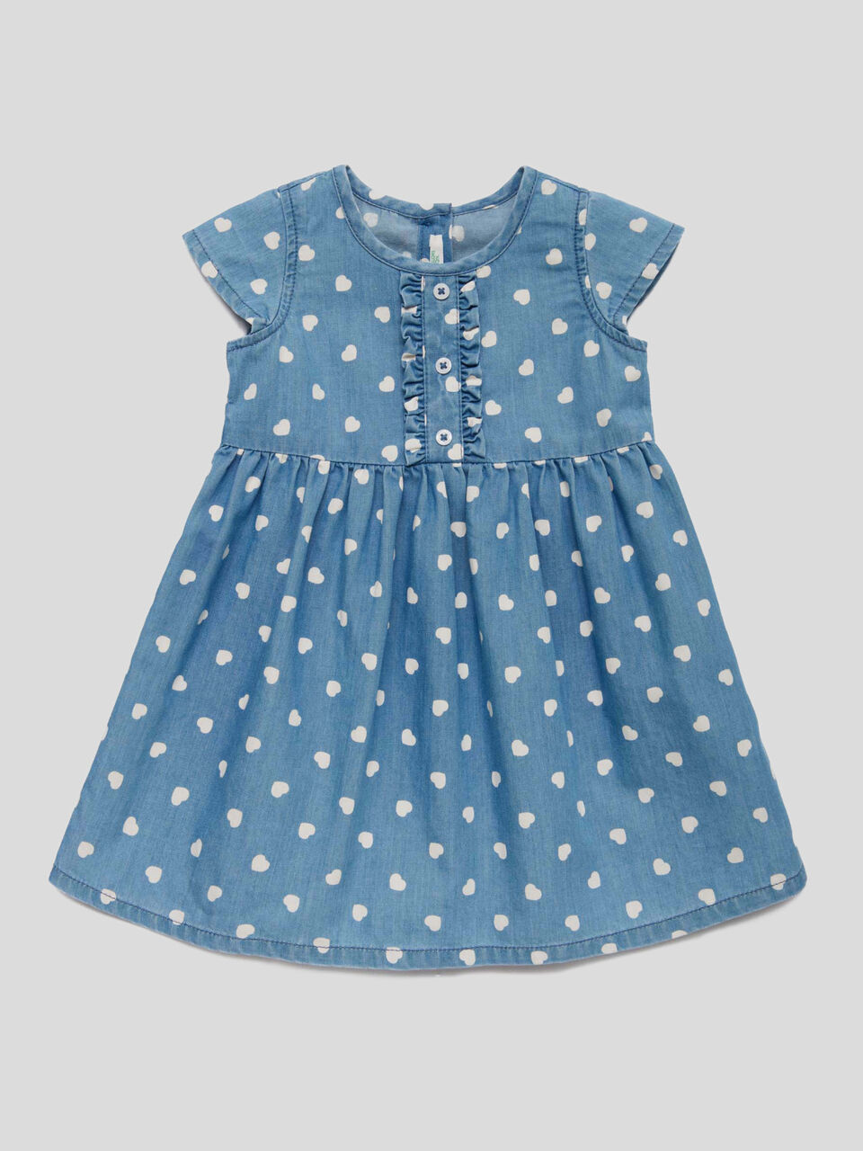Dress with allover print hearts image number 1