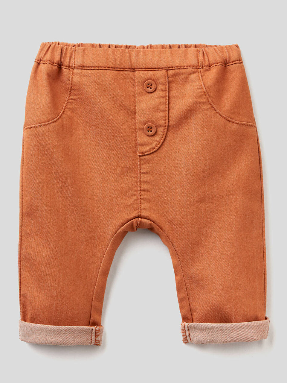 Trousers in stretch cotton blend New Born (0-18 months) image number 1