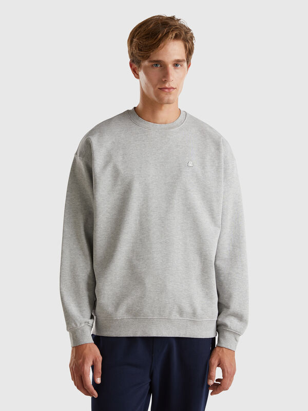 Sweatshirt with logo patch Men
