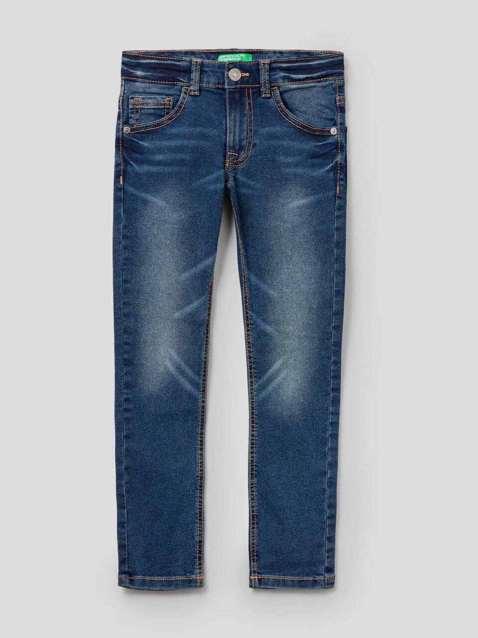 Vintage look skinny fit jeans image number null