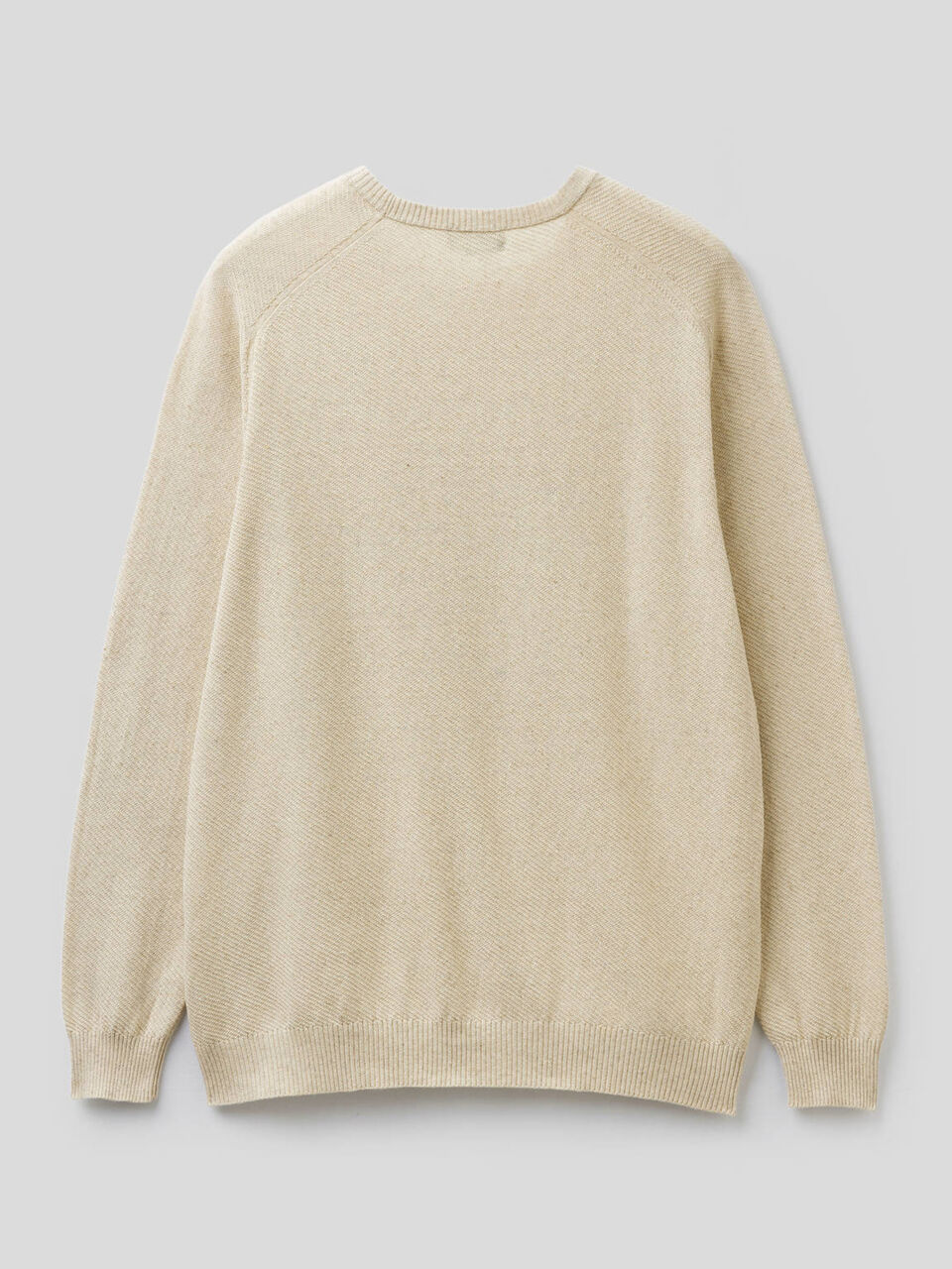 Sweater in linen blend cotton Men image number 2