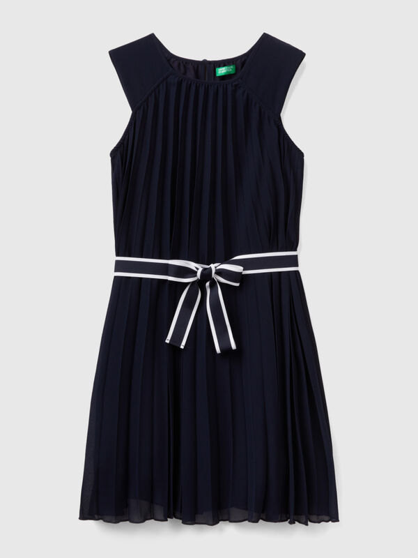 Pleated dress with belt Junior Girl
