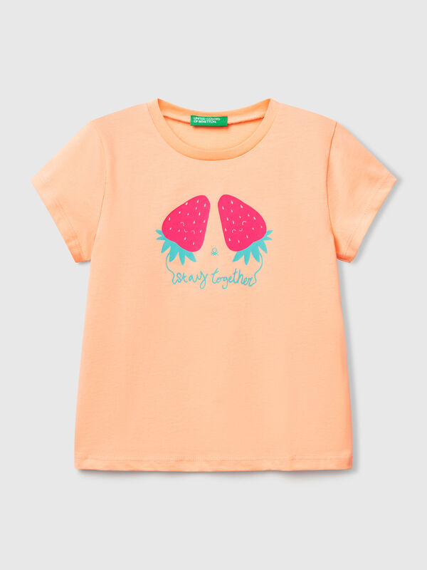 T-shirt with neon print Junior Girl