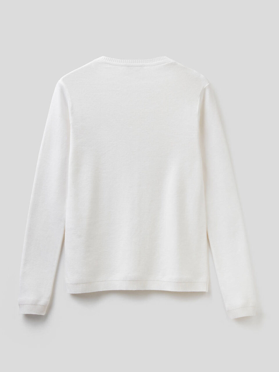 Pure cotton crew neck cardigan image number 2