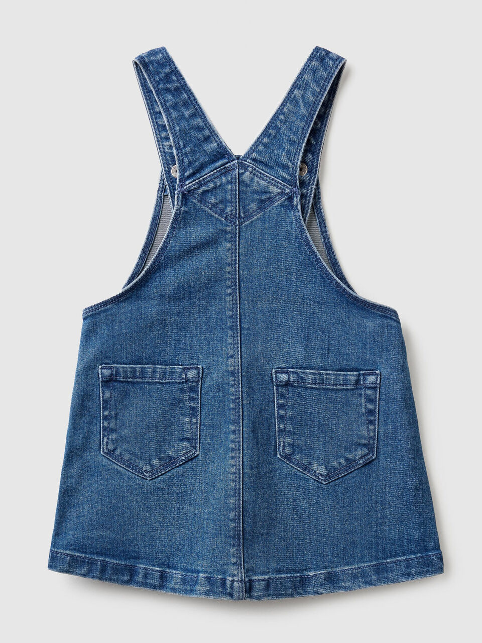 Denim overall skirt image number 2