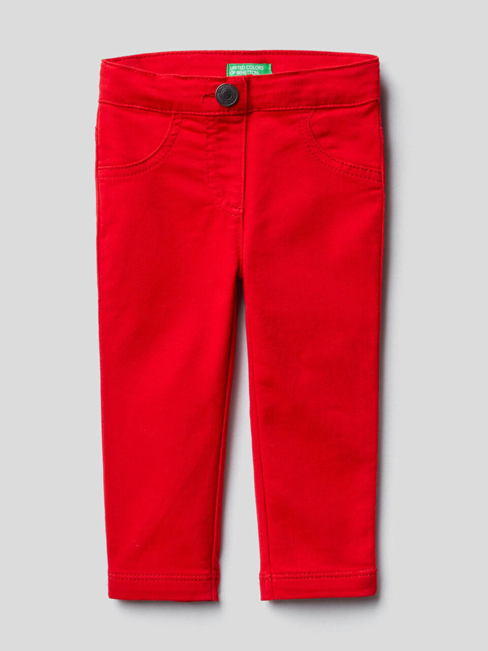 Trousers in stretch cotton blend image number 1