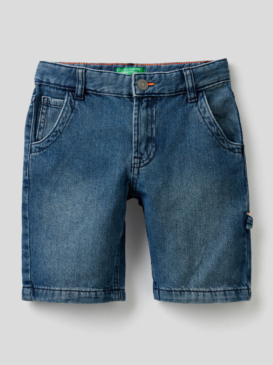 Shorts in 100% cotton denim image number 1