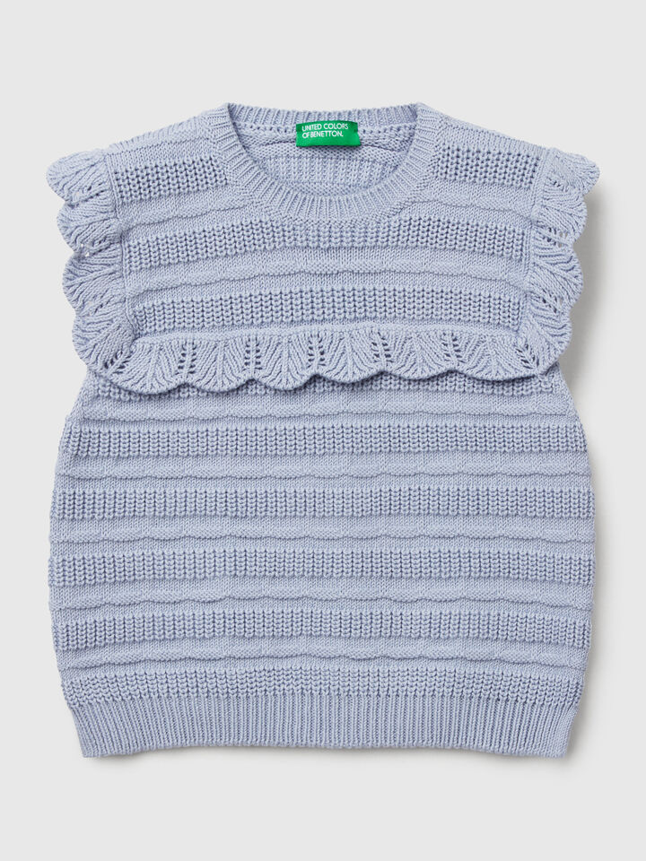 SLEEVELESS SWEATER SLEEVELESS SWEATER Junior Girl