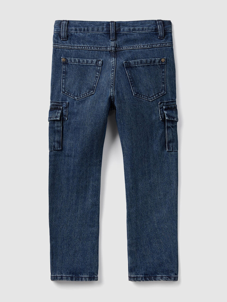 Denim cargo trousers image number 2
