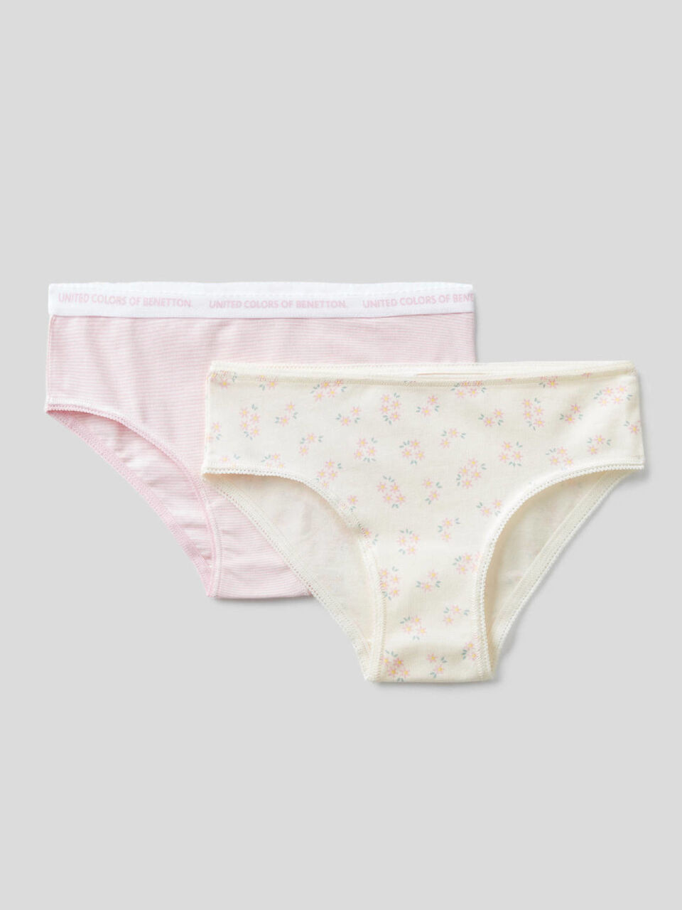 Two briefs in stretch cotton image number 1