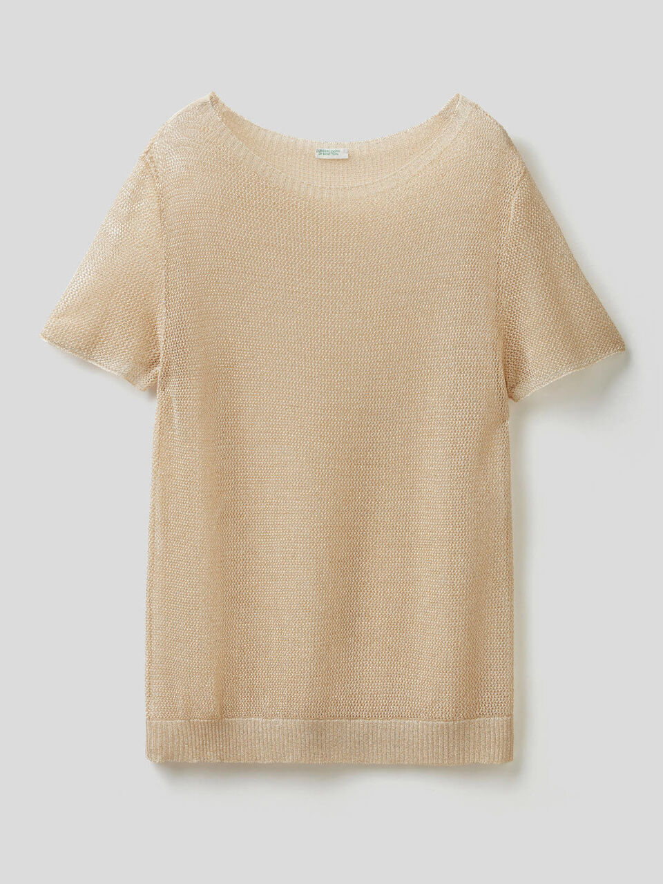 Mesh sweater with lurex image number 1