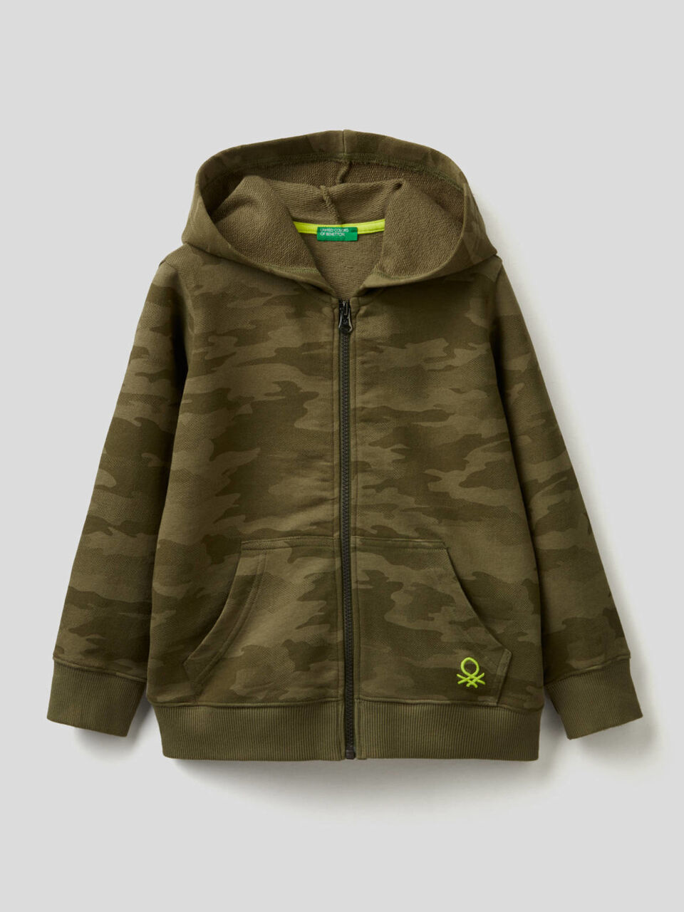 Camouflage sweatshirt in 100% cotton image number 1